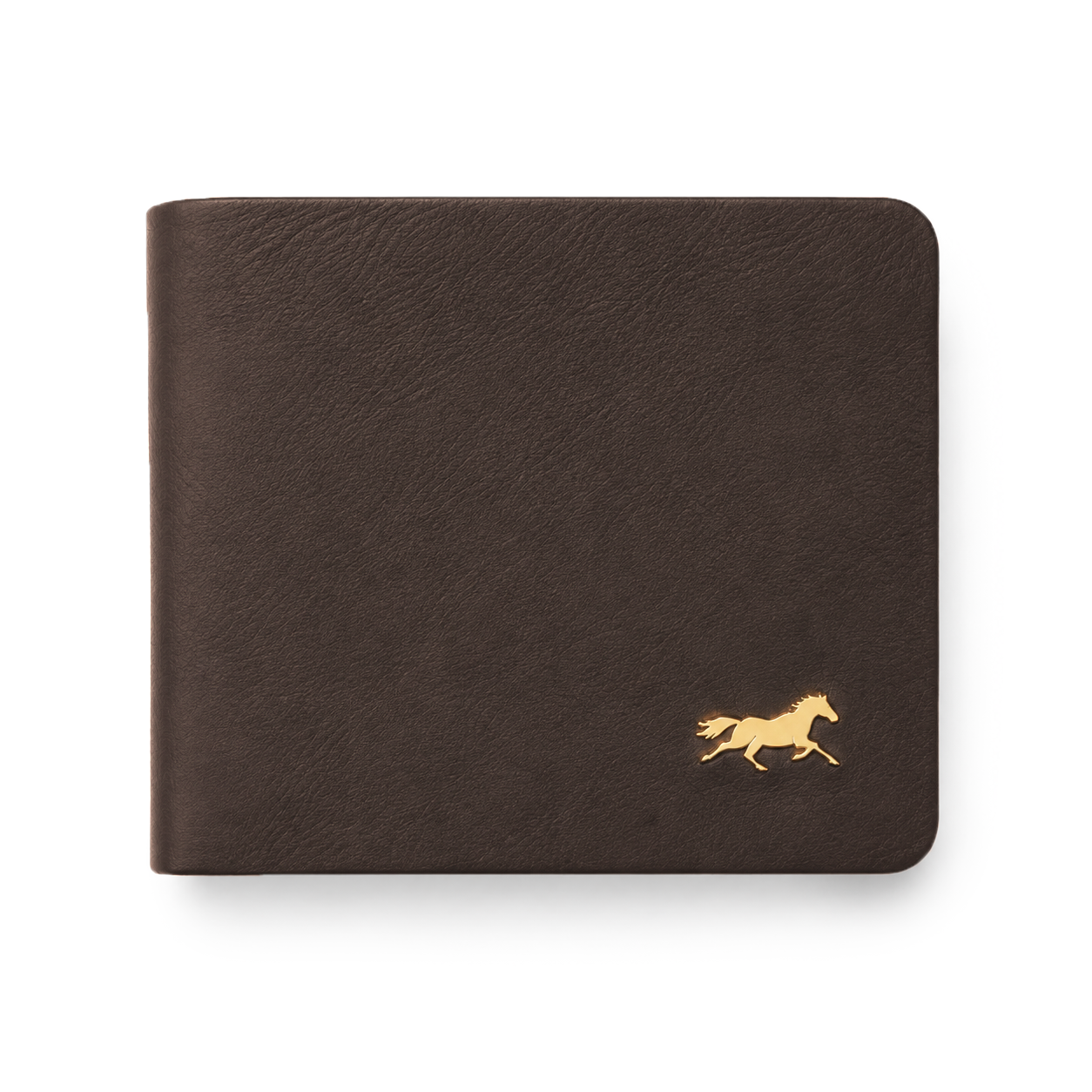 Men's Stitchless Leather Bifold Wallet : Tan Brown