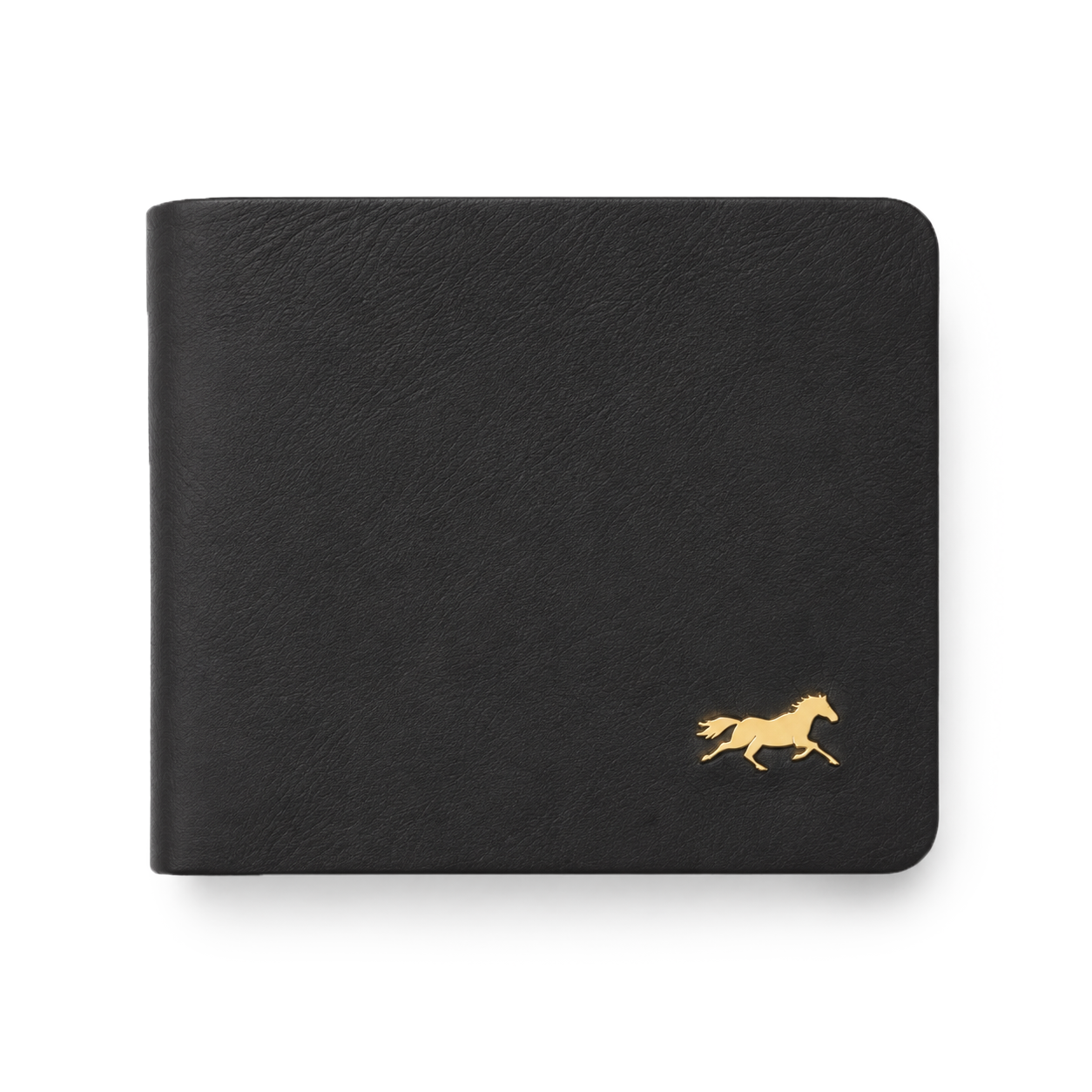 Men's Stitchless Leather Bifold Wallet : Black