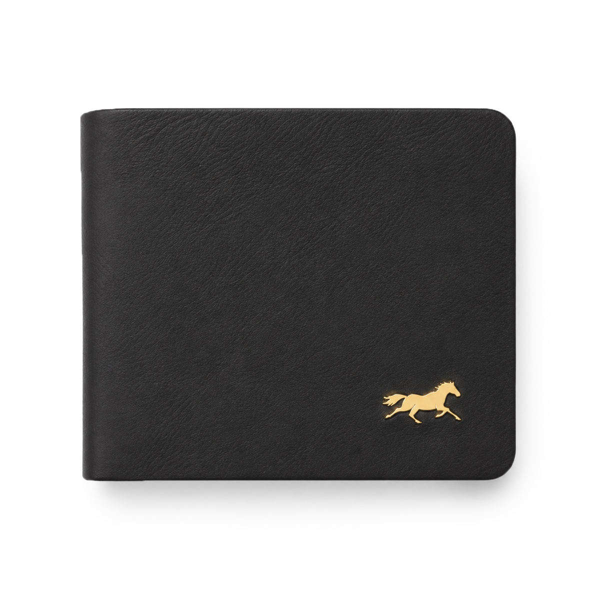 Men's Stitchless Leather Bifold Wallet : Black