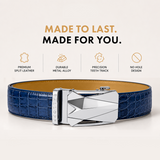 Men's Croc Belt - Royal Blue