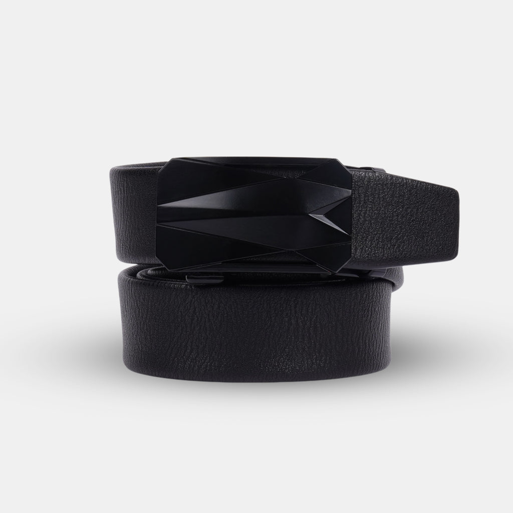 GALLOPP BURLEY Belts For Men Leather Original (Adjustable Fits Up to 44 Inch Waist) Ratchet Straps, Unique Magnetic Auto-lock Buckle Branded Belts For Men Leather Original with PVD coating for anti scratch