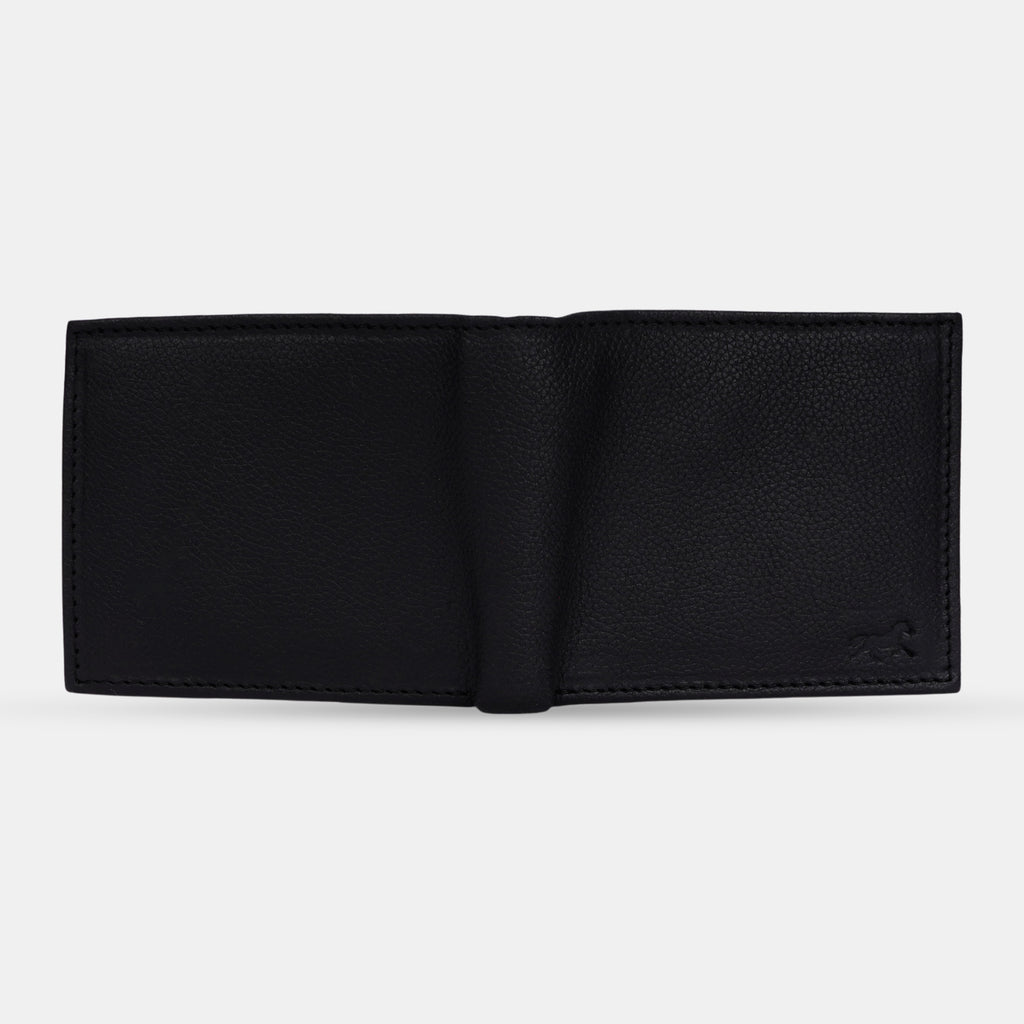 GALLOPP Black Leather Men's Wallet