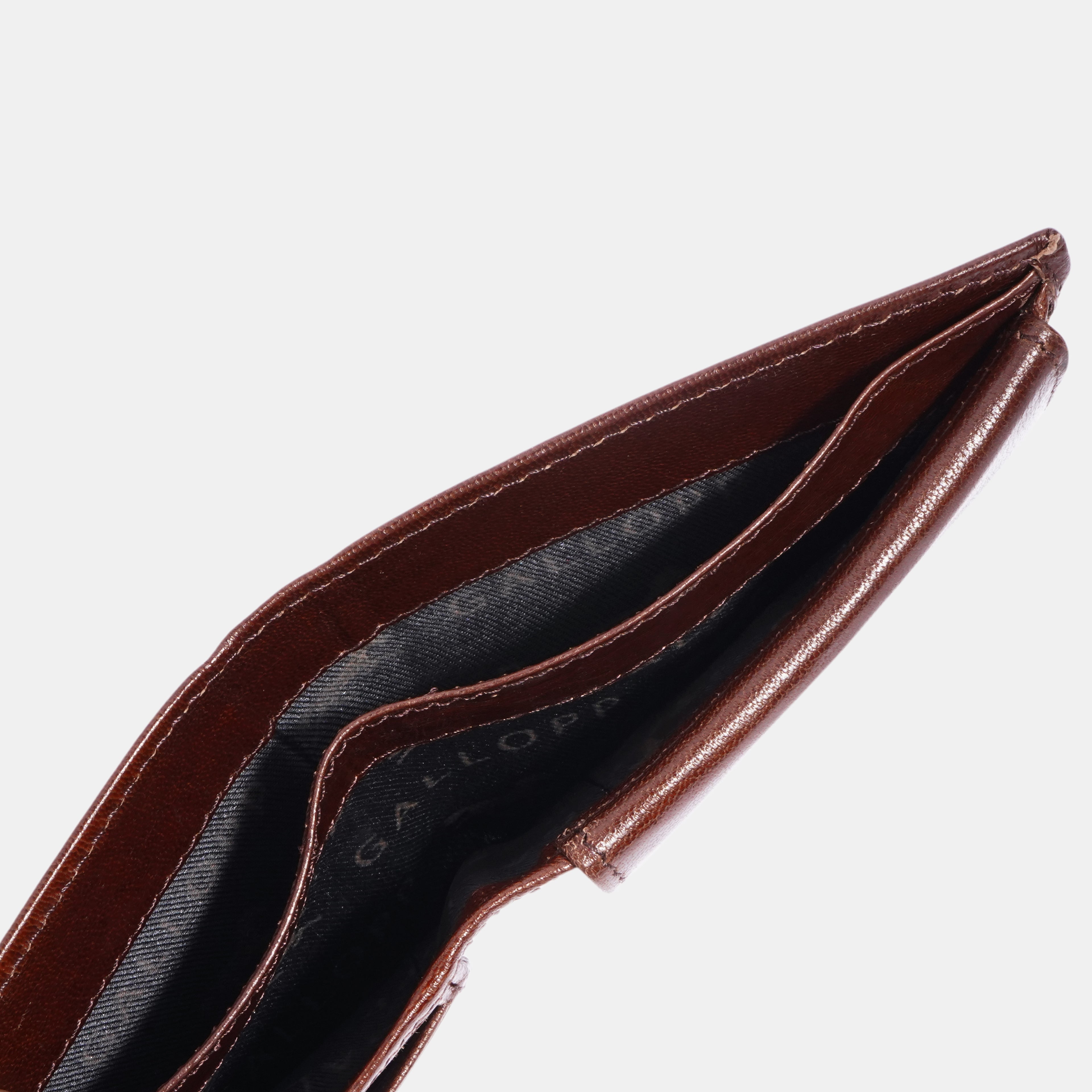 GALLOPP Brown Leather Men's Wallet
