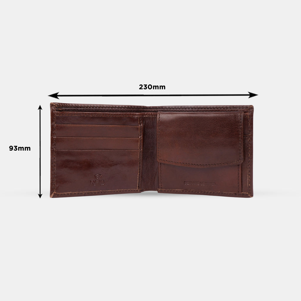 GALLOPP Brown Leather Men's Wallet
