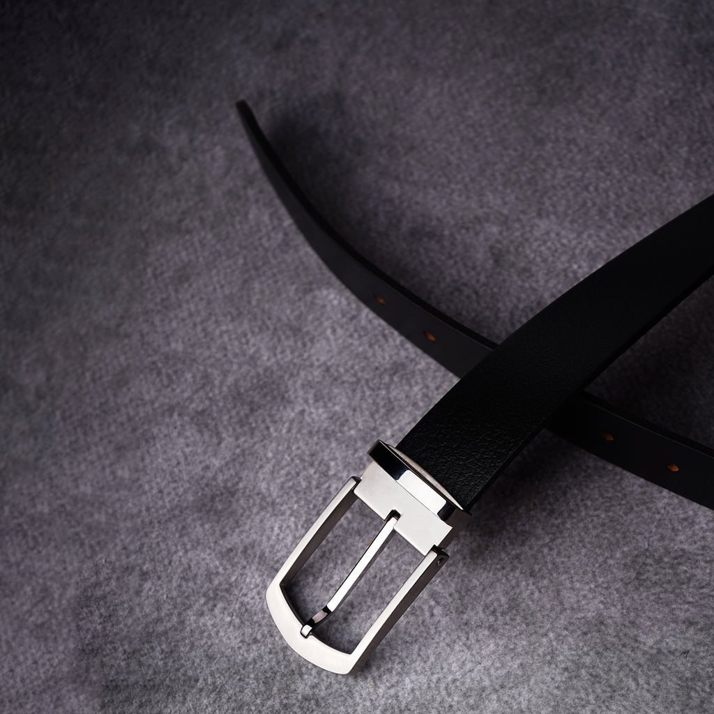 GALLOPP, 100% genuine Leather Formal Belt For Men with reversible buckle made of stainless steel (Color-Brown|GMB-02| 46 inches length|| Waist upto -40 inches)